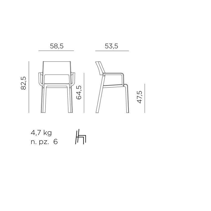 Sedia Trill Armchair - Nardi