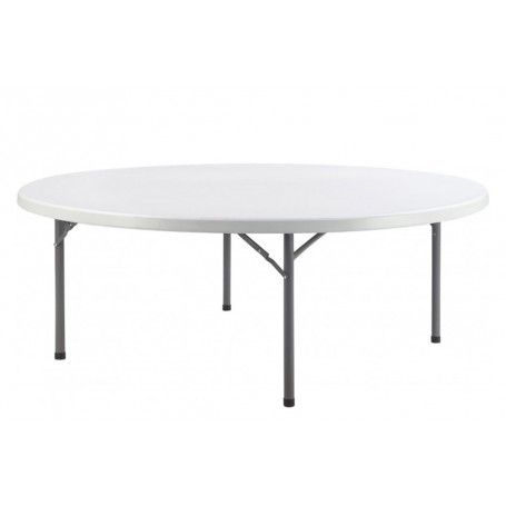 Tavolo Rotondo da Catering con Gambe Pieghevoli D.150xH.74 cm