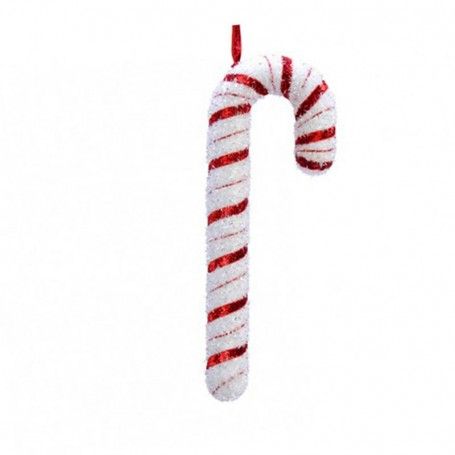 Bastoncino da Appendere Bianco e Rosso 34 cm