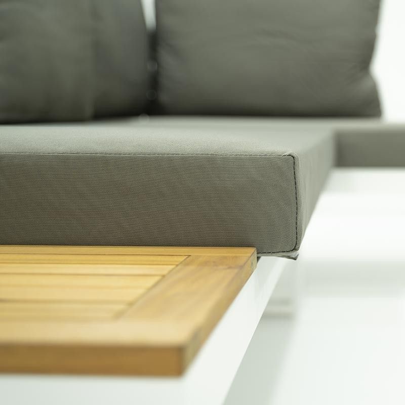 Set Divano Modulare in Alluminio Dafne White