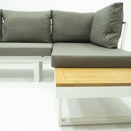 Set Divano Modulare in Alluminio Dafne White