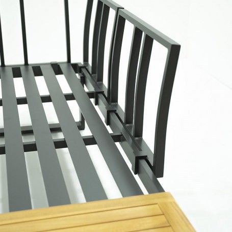 Set Divano Modulare in Alluminio Dafne Antracite