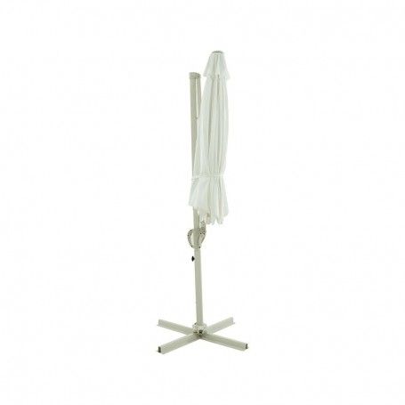 Ombrellone Decentrato da Giardino in Alluminio D.3 mt Bianco | QD030A