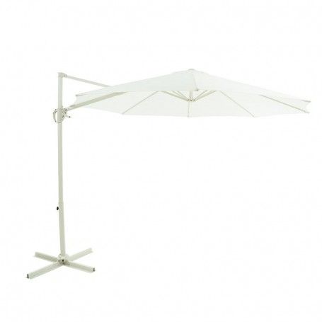 Ombrellone Decentrato da Giardino in Alluminio D.3 mt Bianco | QD030A