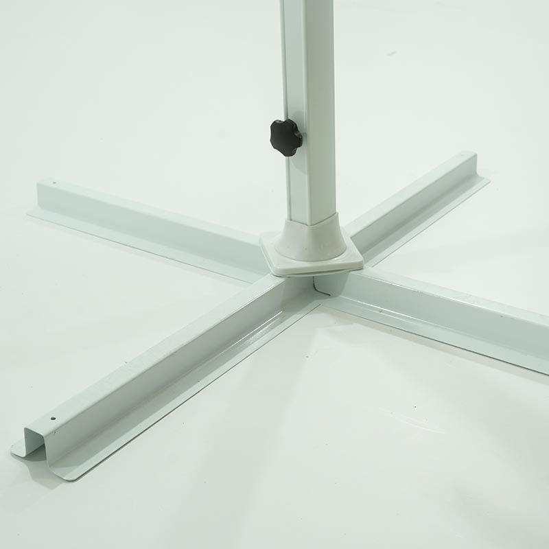 Ombrellone Decentrato da Giardino in Alluminio 2,5x2,5 mt Bianco | QD030A