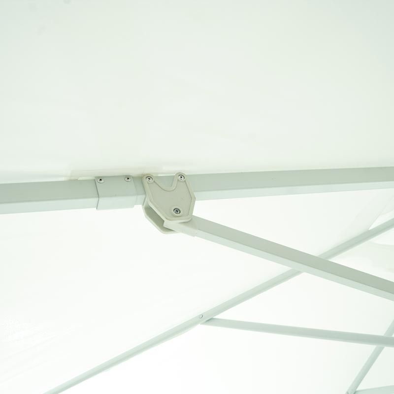 Ombrellone Decentrato da Giardino in Alluminio 2,5x2,5 mt Bianco | QD030A