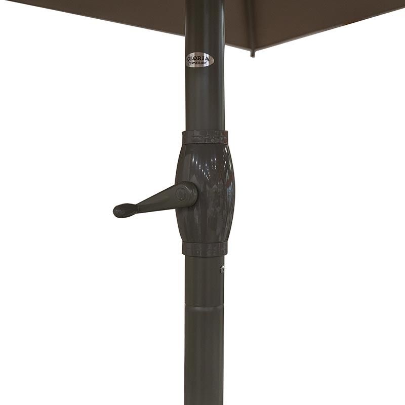 Ombrellone Palo Centrale in Alluminio da Esterno Vespro 3x3 m Tortora | Vespro