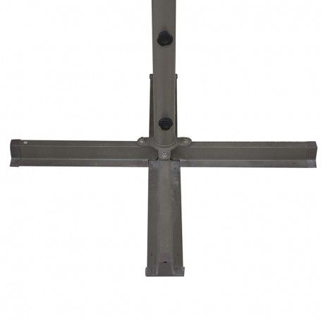 Ombrellone Palo Centrale in Alluminio da Esterno Vespro 3x3 m Tortora | Vespro