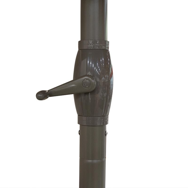 Ombrellone Palo Centrale in Alluminio da Esterno Vespro 3x3 m Tortora | Vespro