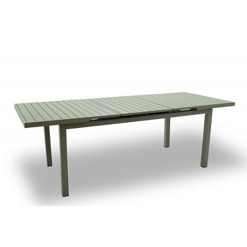 Tavolo Rettangolare Allungabile in Alluminio Tortora | Aci