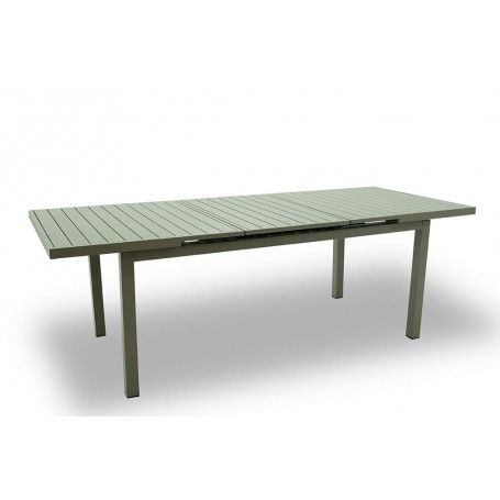 Tavolo Rettangolare Allungabile in Alluminio Tortora | Aci