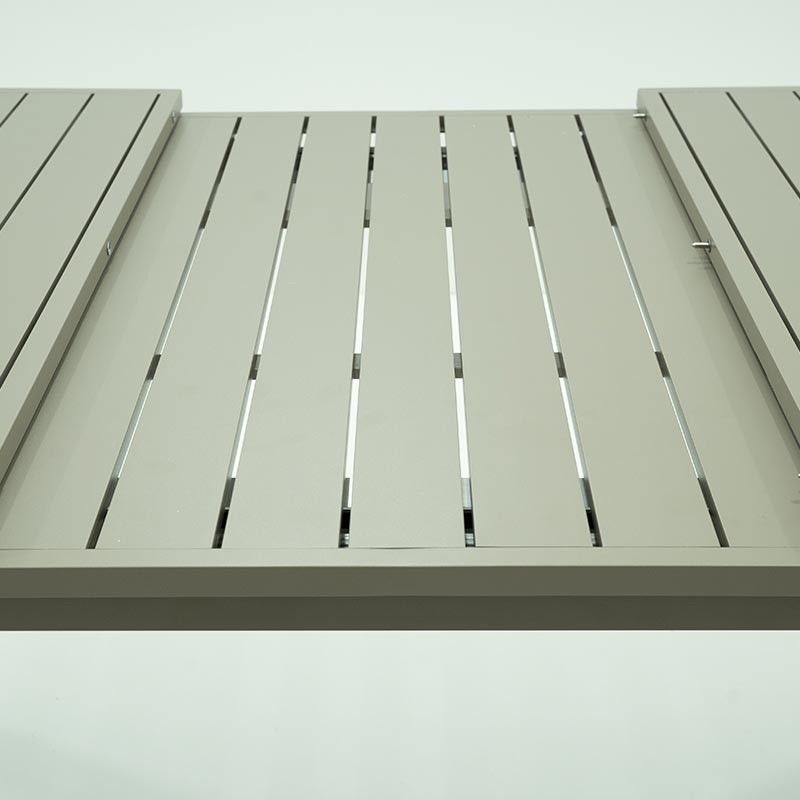 Tavolo Rettangolare Allungabile in Alluminio Tortora | Aci