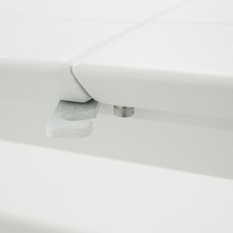 Tavolo Rettangolare Allungabile in Alluminio Bianco | Didone