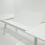 Tavolo Rettangolare Allungabile in Alluminio Bianco | Didone