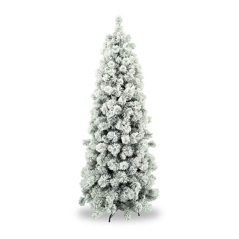 manieri Albero di Natale Innevato da Parete 310 Rami Ø127xH180cm Alfa White 