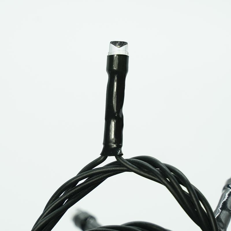 Catena Luminosa con 180 Luci Led Rossi con Cavo Verde 3 metri, 8 Giochi Luci, Uso Esterno