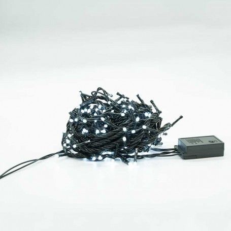 Minilucciole 180 Led Bianco Freddo con Controller 8 Giochi 9 metri Uso Interno