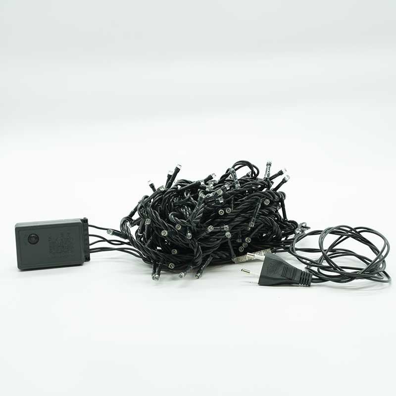 Minilucciole 180 Led Bianco Freddo con Controller 8 Giochi 9 metri Uso Interno