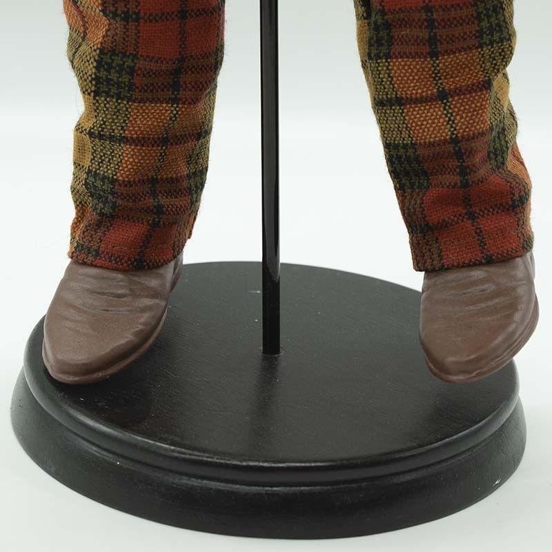 Renna Natalizia con Completo su Base Rotonda H.70 cm