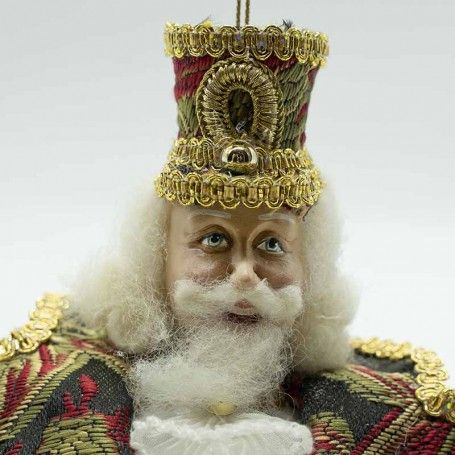 Palla di Natale Schiaccianoci da Appendere D.10 cm 2 Modelli