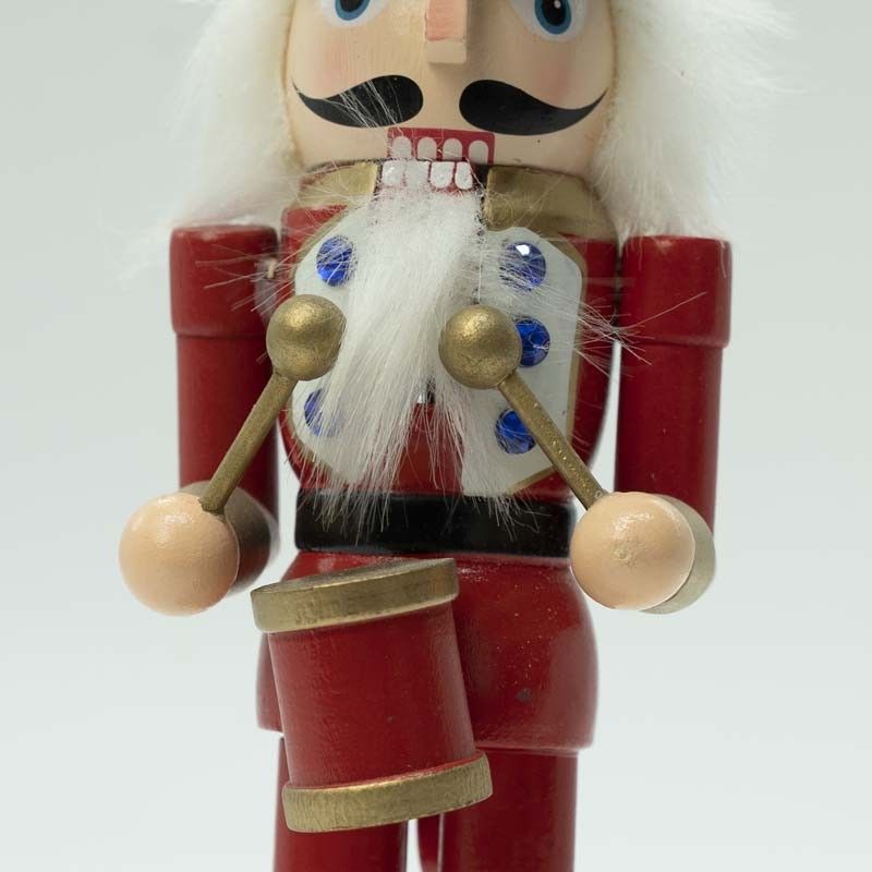 Schiaccianoci di Natale in Uniforme con Tamburo H.25 cm