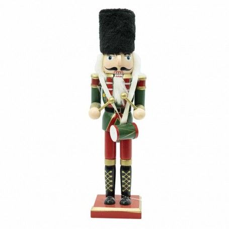 Schiaccianoci Natalizio in Uniforme con Tamburo H.30 cm