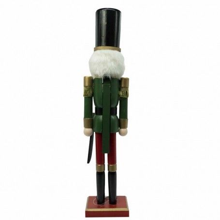 Schiaccianoci Natalizio in Uniforme Verde con Spada H.60 cm