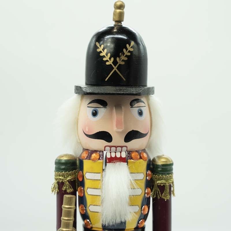 Schiaccianoci Natalizio in Uniforme con Tromba H.38 cm