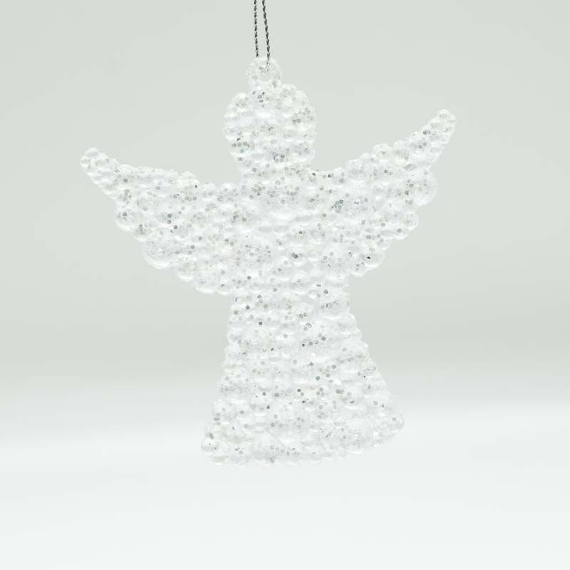 Angeli Natalizi Argento da Appendere Conf. da 2 Pz