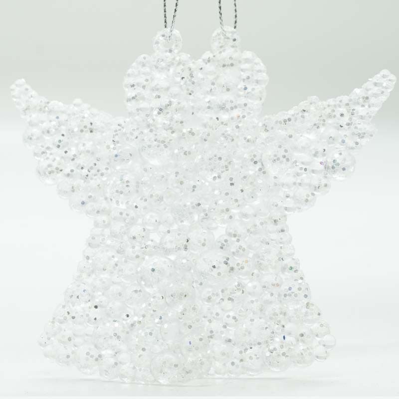 Angeli Natalizi Argento da Appendere Conf. da 2 Pz