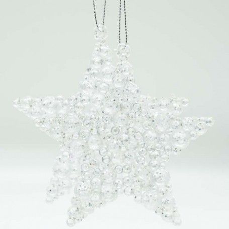 Stelle Natalizia Argento da Appendere Conf. da 2 Pz