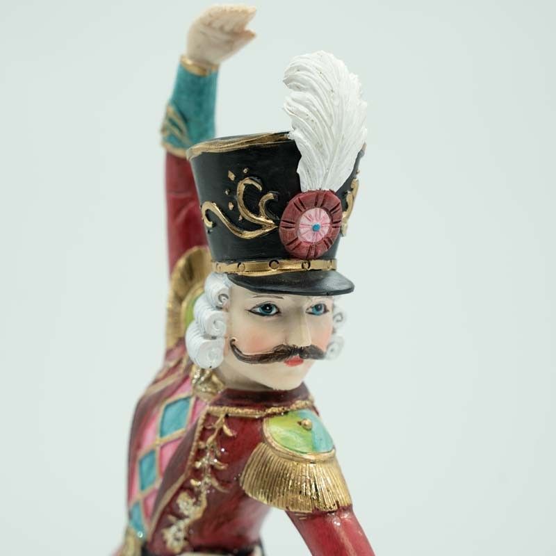 Schiaccianoci Natalizio Ballerino in Resina H.30 cm