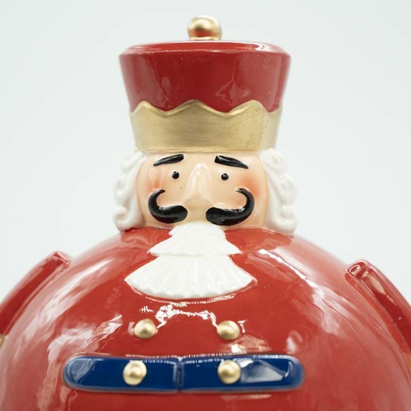 Schiaccianoci Portatorta Natalizio in Ceramica D.16,7xH.22 cm