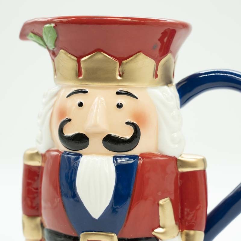 Schiaccianoci a Brocca Natalizia in Ceramica H.20 cm