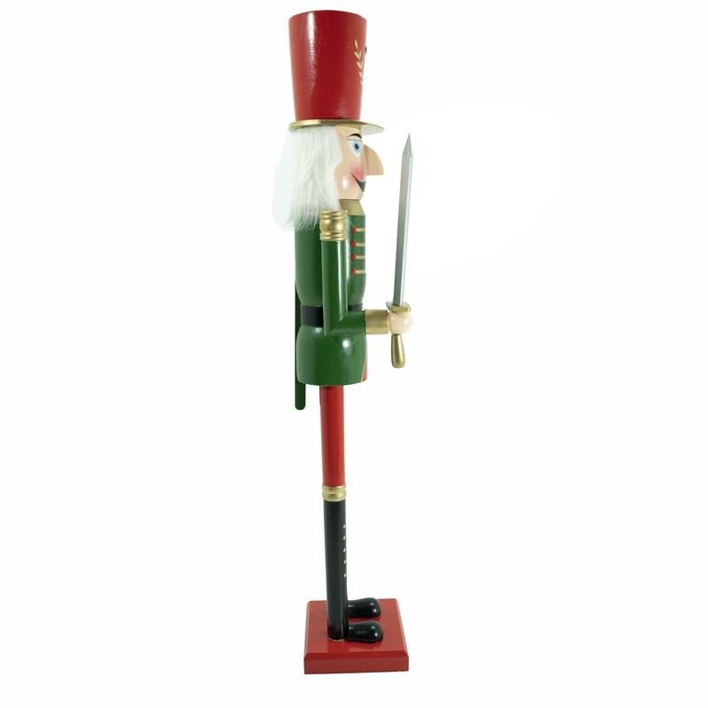 Schiaccianoci Natalizio in Uniforme con Spada H.120 cm