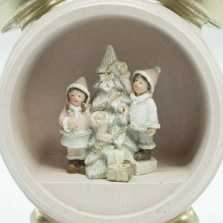 Sveglia Natalizia con Bimbi e Albero di Natale H.13 cm