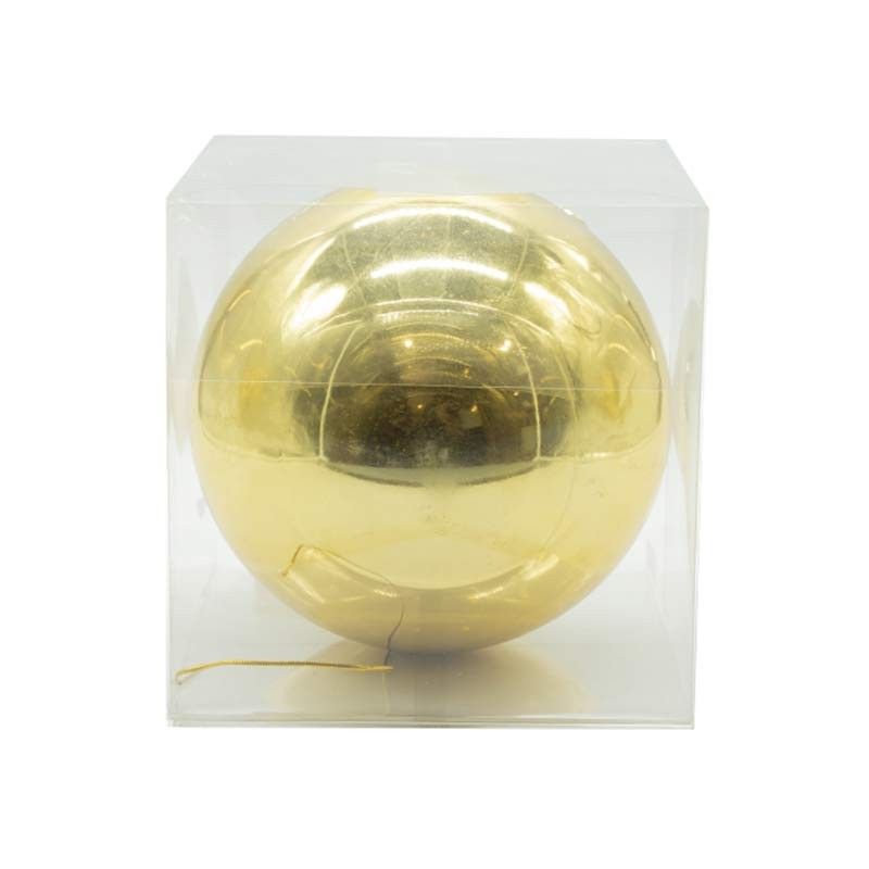 Palla di Natale in Plastica Lucida D.20 cm Conf. da 1 Pz