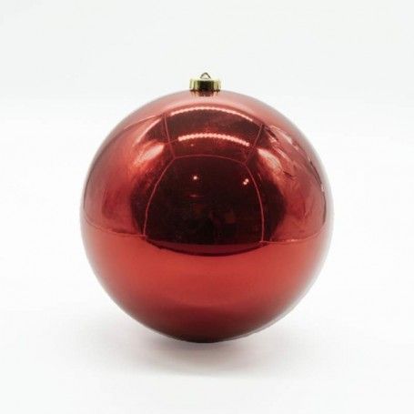 Palla di Natale in Plastica Lucida D.20 cm Conf. da 1 Pz