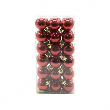 Palle di Natale in Plastica Lucide D.3 cm Confezione da 36 Pz