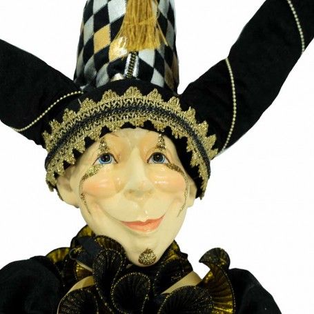 Jolly con Abito Nero Oro e Platino H.150 cm