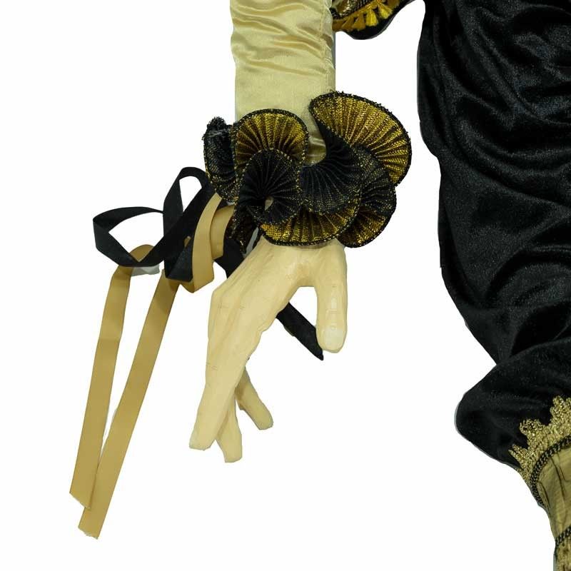 Jolly con Abito Nero Oro e Platino H.150 cm