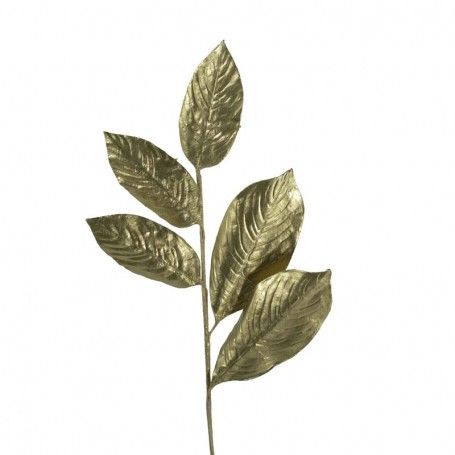 Rametto con Foglie Oro Antico H.60 cm