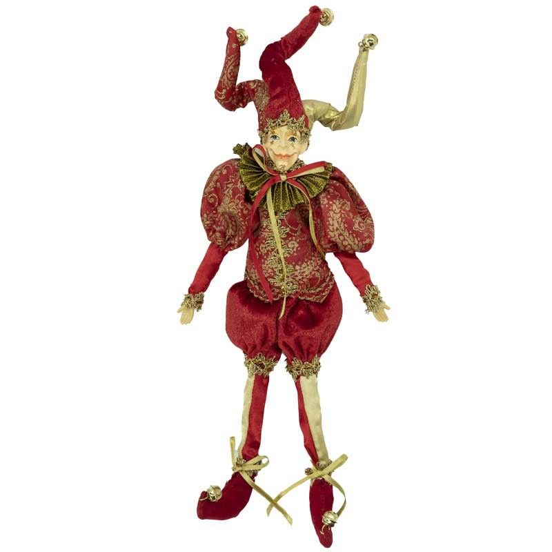 Jolly con Abito Rosso e Oro H.30 cm