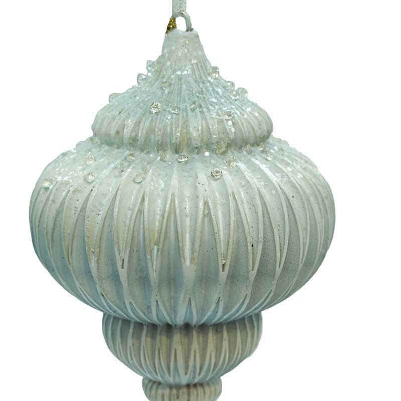 Decoro Natalizio Pendente Grigio 3 Modelli