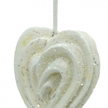 Cuore di Panna Natalizio da Appendere 8 cm