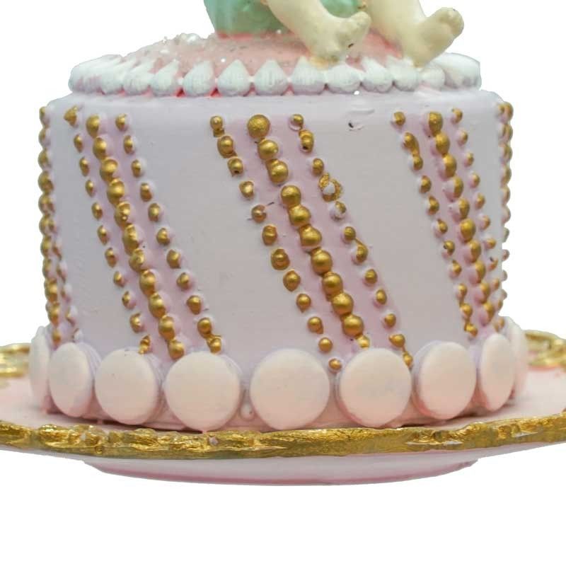 Tortina con Fatina Natalizia da Appendere H.11 cm 2 Modelli