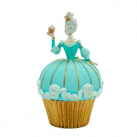 Dama da Ballo Cup Cake Natalizia H.15 cm 2 Colori