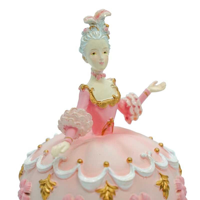 Dama da Ballo Cup Cake Natalizia H.15 cm 2 Colori