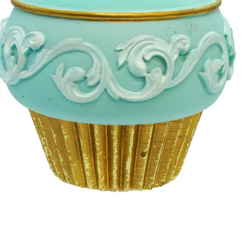 Cup Cake Natalizi in Resina da Appendere H.8 cm 2 Colori