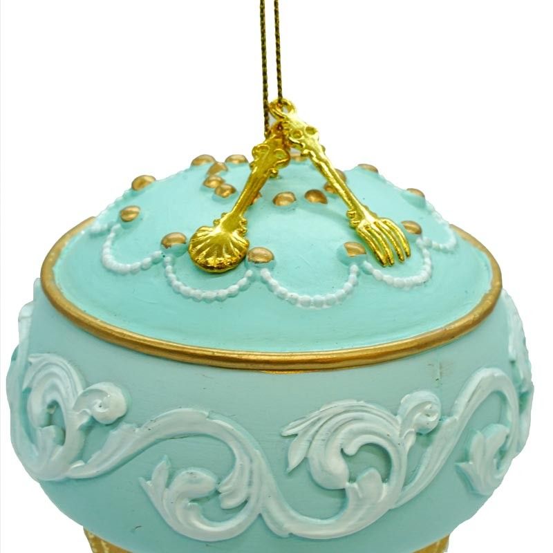 Cup Cake Natalizi in Resina da Appendere H.8 cm 2 Colori